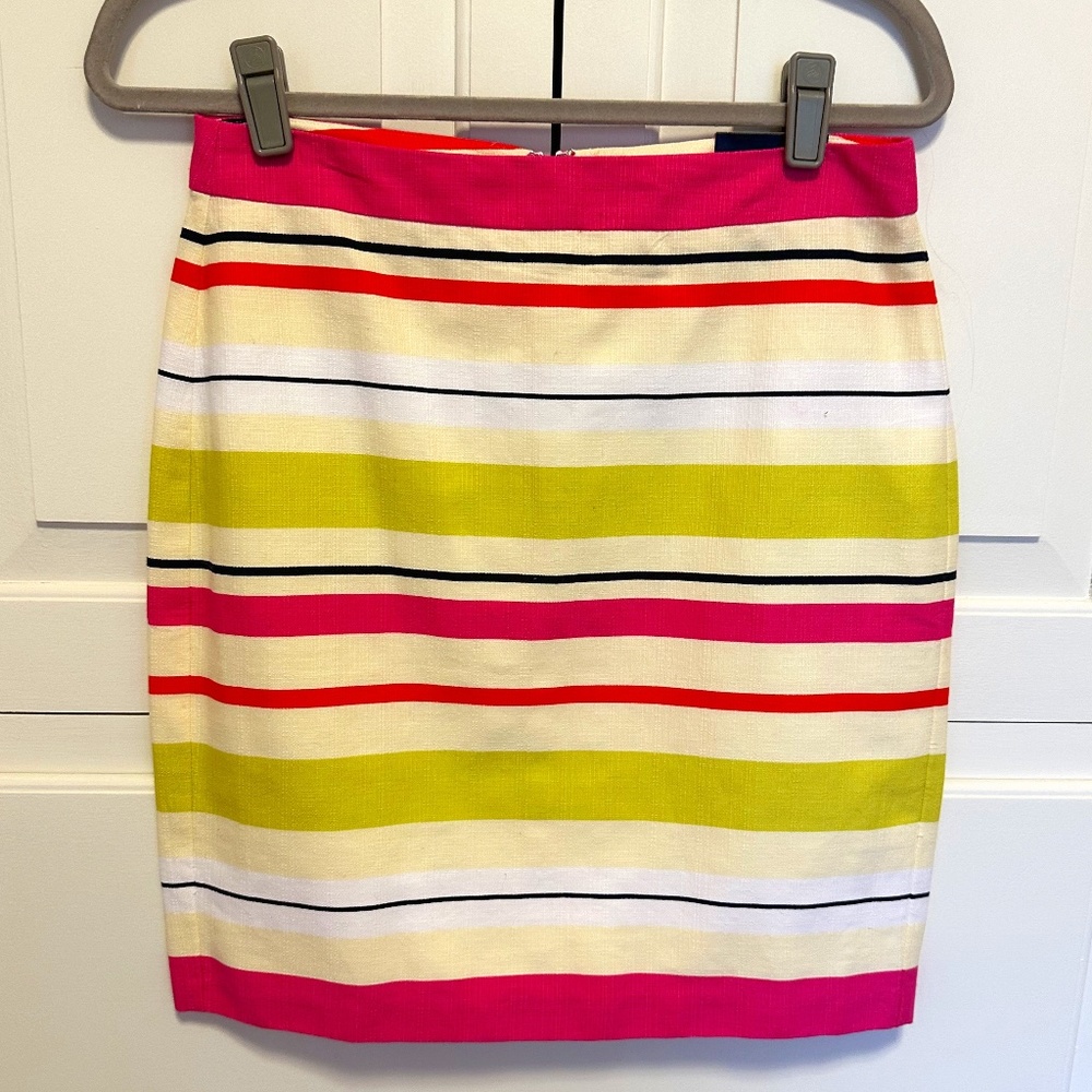 NWT Striped Spring Banana Republic Pencil Skirt, Size 4
